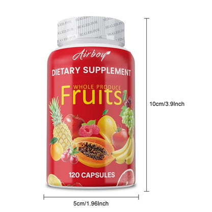 Fruit Capsules Vitamin Supplements Vegetarianism Help Boost Immunity Improve Gastrointestinal Function