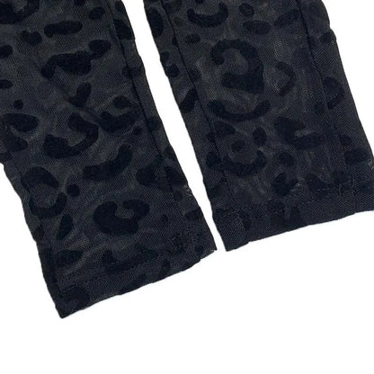 New women's Western style jumpsuit slim long sleeve sexy flocking perspective slimming jumpsuit Badiee Stylez