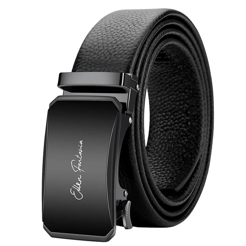 OYIFAN Men Belt Genuine Leather belt for men Alloy buckle ratchet belts Men Designer Belt Automatic belts 벨트 Badiee Stylez