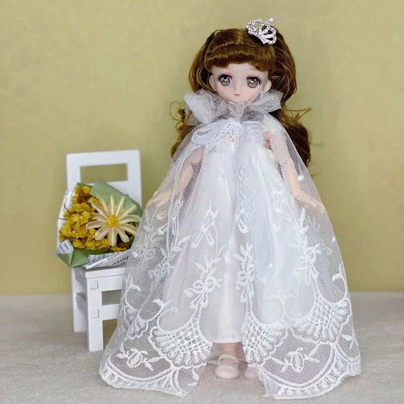 30cm Two-dimensional Doll Comic Face 1/6 Bjd Doll or Dress Up Clothes Children's Girl Birthday Gift Toys Kids Toys 21