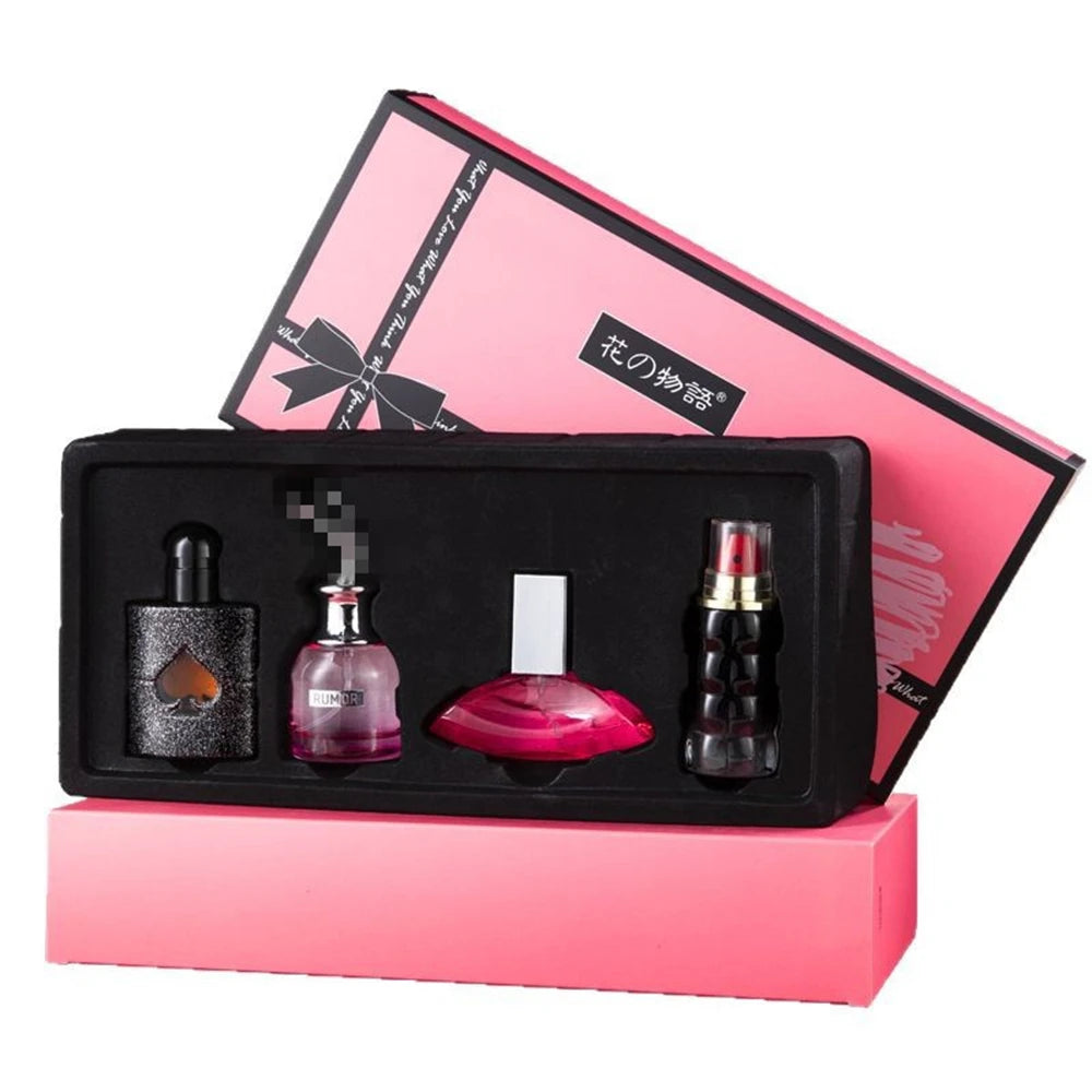 Private Brand Perfume Women Eau De Parfums Dames 105ml Perfumes De Mujer Originales Gift Box 4Pcs Set Natural Floral Scent Spray Badiee Stylez