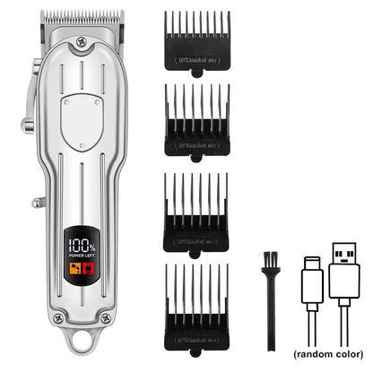 3 in1/1pc Hair Cutting Grooming Kit Professional Hair Clippers and Shaver Set Cordless Beard Trimming for Men 1 Pc YC010 (Silver)