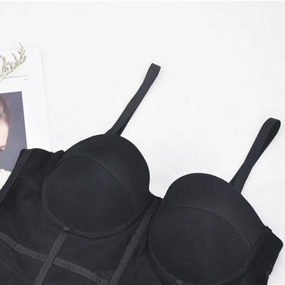 Women's tight bra, sexy fishbone Camisole, with integrated back shaping bra underwear