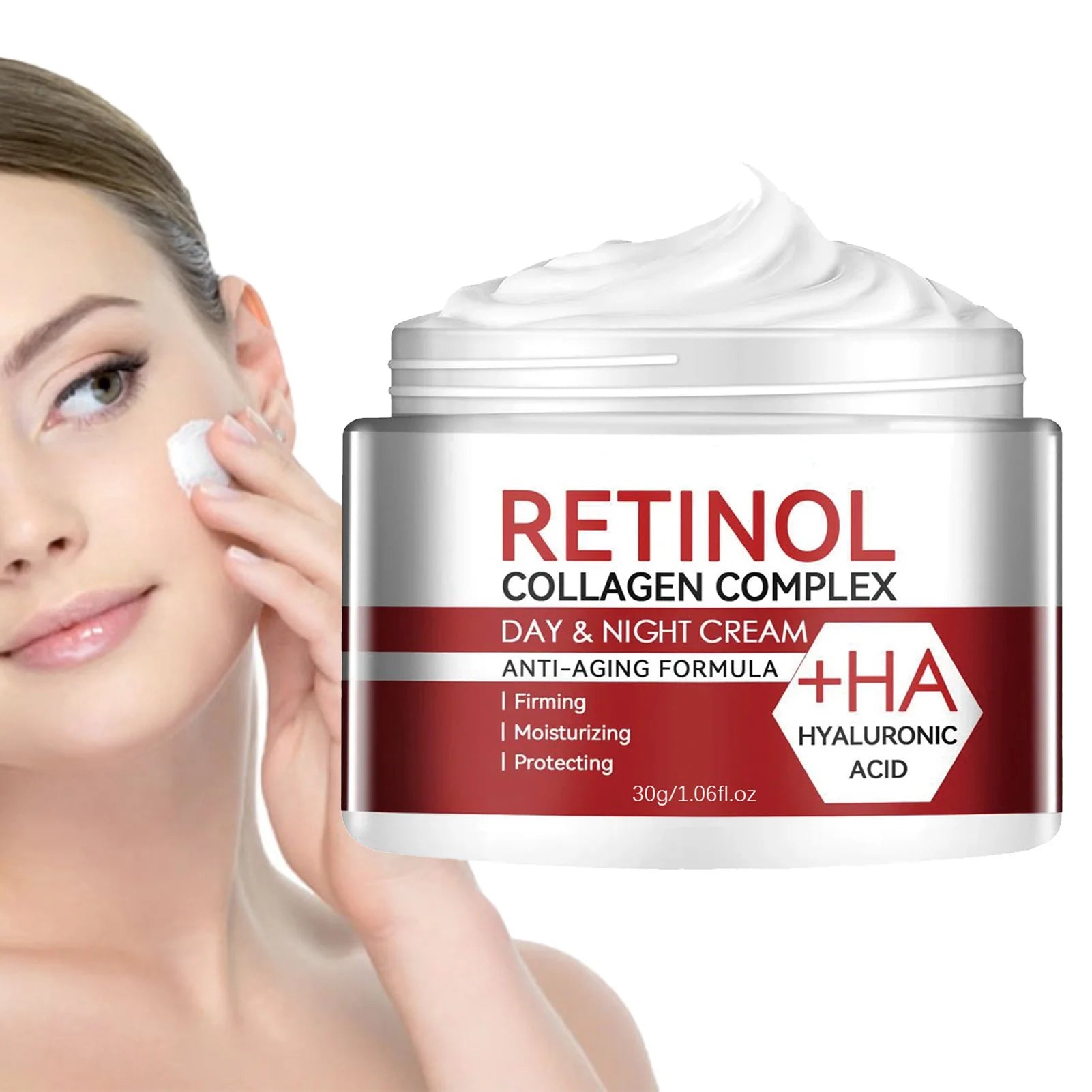 Retinol Face Moisturizer Moisturizing Retinol Cream Anti-Wrinkle Aging Moisturizing Shrink Pores Whitening Smooth Retinol