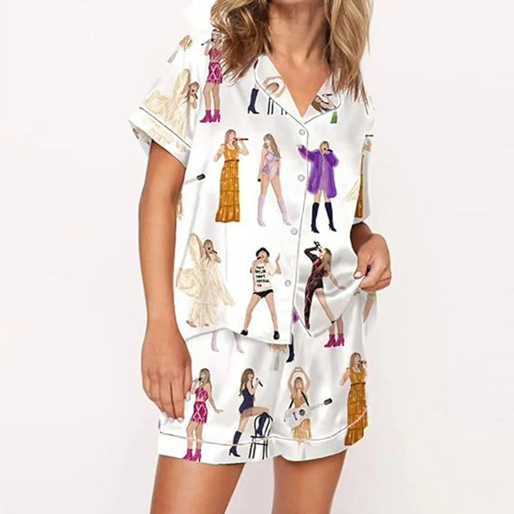 2025 Taylor Pajamas Set Shirt And Pant Matching Sleepwear Women's Pajamas Trouser Sets Comfortable Homewear Gifts for Fans