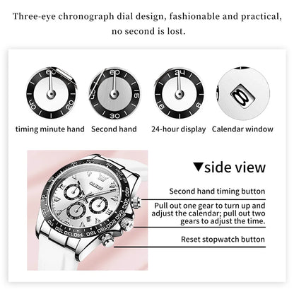 OLEVS 5618 Woman Watch Fashion Original Quartz Watch Waterproof Luminous Chronograph Date Sports Watches For Woman With Box