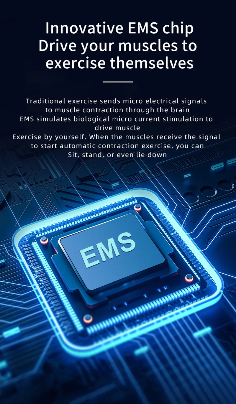 Abs Belt Abdominal Trainer EMS Muscle Stimulation Electric Exerciser Toning Belts For Leg Arm Workout Fitness Home Gym Equiment