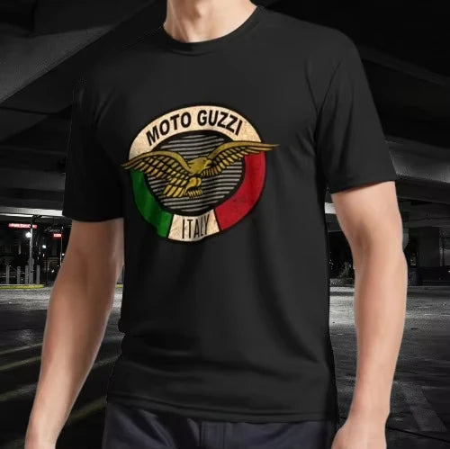 MOTO GUZZI Motorcycles Italy Moto Guzzi Active T-Shirt Unisex Funny American for Men Clothing Women Tees High Quality 100%Cotton 1