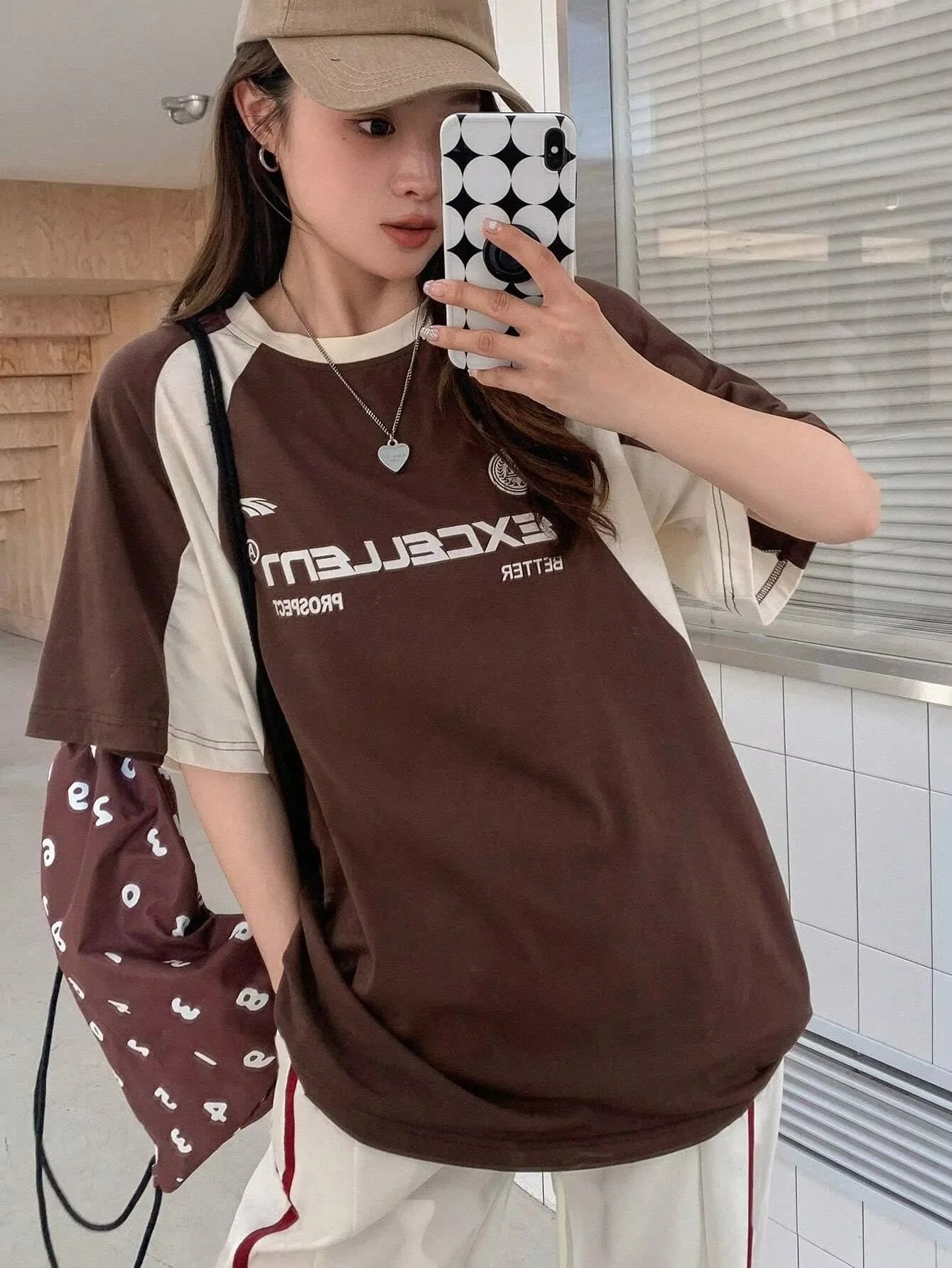Women's Contrast Letters Printed Round Neck Short Sleeve T-Shirt Summer Women Clothing Fashion Korean Y2K Streetwear Tops