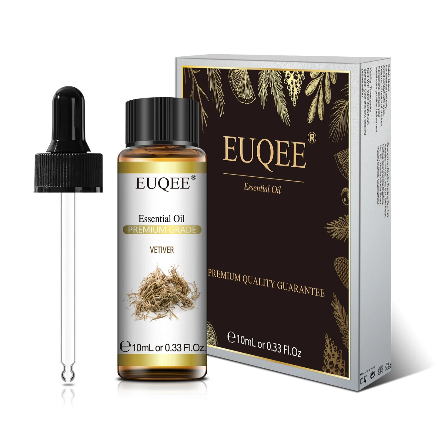 EUQEE 10ml Natural Plant Essential Oil with Dropper For Diffuser Humidifier Lavender Jasmine Eucalyptus Vanilla Essential Oils - Badiee Stylez