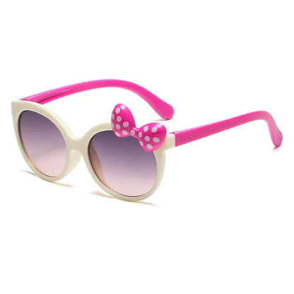 Disney Minnie Mouse Girls Sunglasses Figure Anime Kawaii UV Protection Summer Sunglasses Cute Funny Glasses Toys Birthday Gift minnie beige c5 3-8 years old