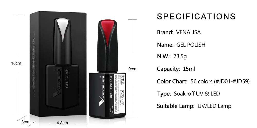 Venalisa 15ml Nail Prep Dehydrator Fast Dry Acid-Free Primer Bond Natural for Builder Jelly Gel Nail Gel Polish Color GelVarnish