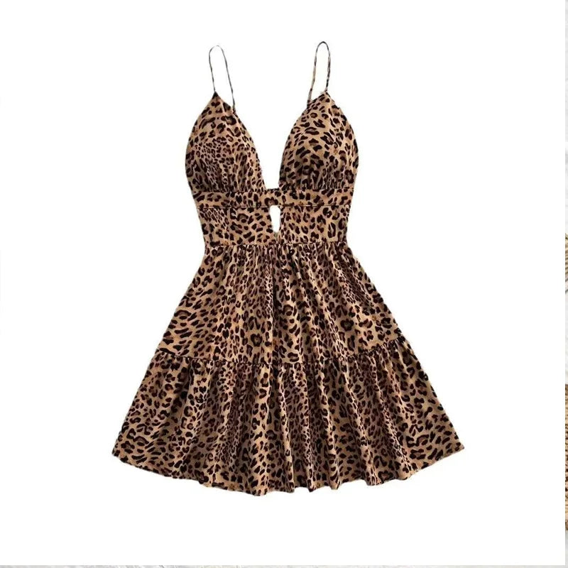 Womens Dresses Summer 2025 New In Sleeveless Vacation Beach Dress Women's Clothing Fashion Holiday Sexy Backless Mini Dress