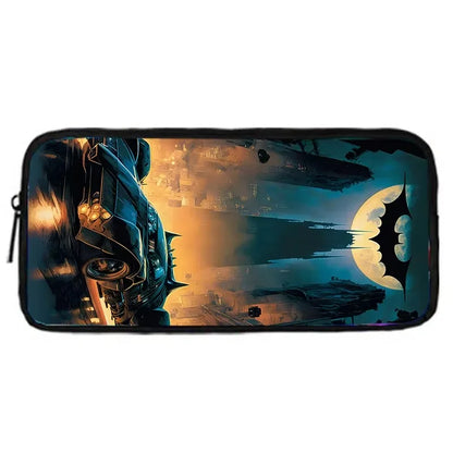 Child Superhero Batmans School Backpack with Lunch Bags ,Pencil Bags ,School Bags for Boys Girls Best Gift XHOO1-BD-049-A5