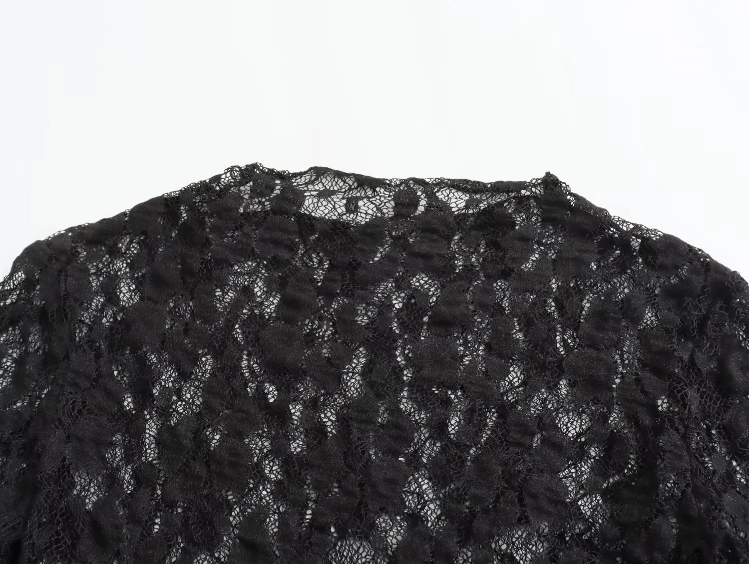 TRAFZA Summer Lace Jumpsuits For Women Fashion New Long Sleeves Hollow Out Slim Onesies Female Chic Wild Women's Bodysuits