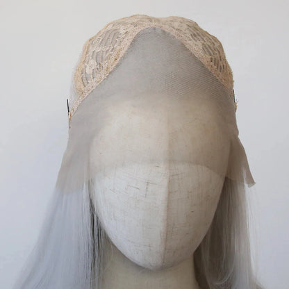 13*4 Dark Brown Synthetic Lace Front Wigs Chocolate Brown Long Straight Lace Front Wig for Women Pre Plucked Natural Hairline