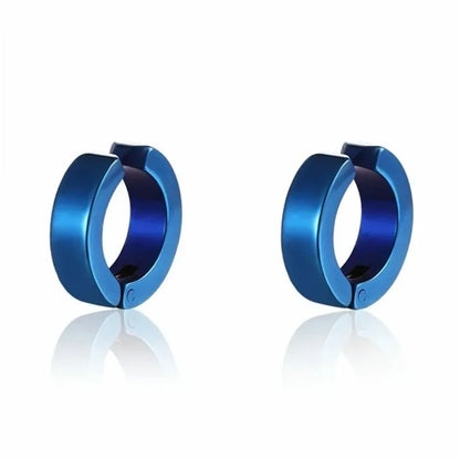 2pcs Punk Mens Strong Magnet Magnetic Ear Stud Set, Non Piercing Earrings Fake Cross Earrings Gift For Boyfriend Lover Jewelry