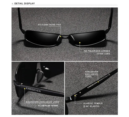 KINGSEVEN Fashion Designer Aluminum Polarized Sunglasses Sun Glasses Vintage UV400 For Men/Women Eye Protection Eyewear