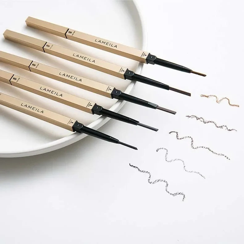 Double Head Eyebrow Pencil with Brush Waterproof Smooth 5 Colors Eye Brow Pen Tint Mascara Enhance Cosmetics Beauty Women Makeup