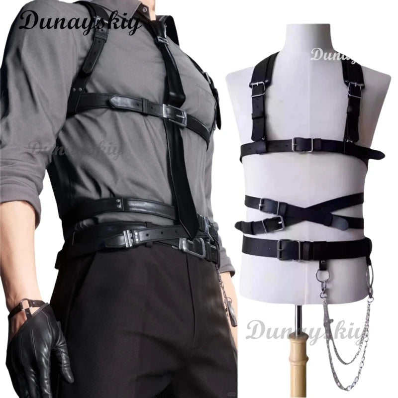 Love And Deep Space Game Cosplay Rafayel Zayne Xavier Sylus Qi Yu Le Shen Shen Xinghui Qin Che Shoulder Strap Waist Chain Belt