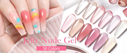 BORN PRETTY Fall Gel Nail Polish 10ml Orange Nude Brown Gel Nail Polish Halloween Nails Coral Orange Gel Varnish Manicure DIY