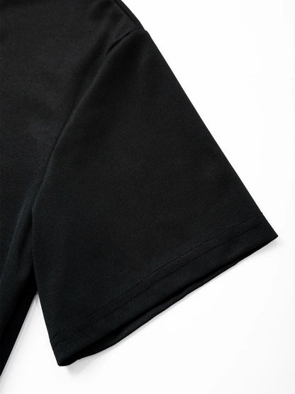 Men's Trendy Polo Shirt - Breathable Solid Color Casual Tee for Effortless Summer Style