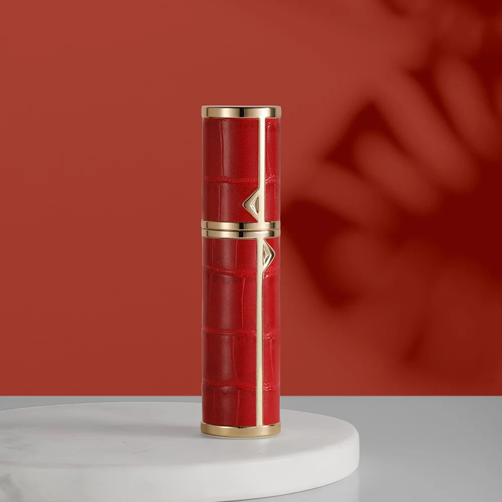 Louischanzl Perfume Atomizer Portable Liquid Cosmetics Containers Traveling 5ml Alcochol Perfume Refillable Bottles Empty Spray red 5ml