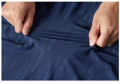 Men's Quick Dry Ice Silk T-Shirts Short Sleeve Breathable Workout Shirts Sweat Absorbing Athletic Top Gym Casual Wear 4 Colors