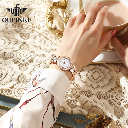 OUPINKE 3191 Luxury Elegant Womens Watches Automatic Mechanical Watch Waterproof Luminous Bracelet Set Gifts Reloj Promotion