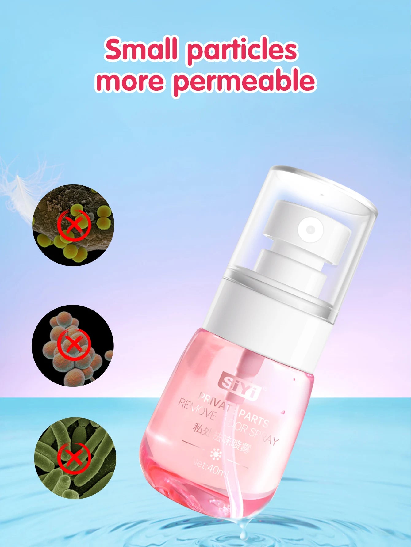 Women's Intimate Vaginal Deodorant Spray - Feminine Care Private Parts Odor Reducer Sex Toy Accessory for Personal Hygiene