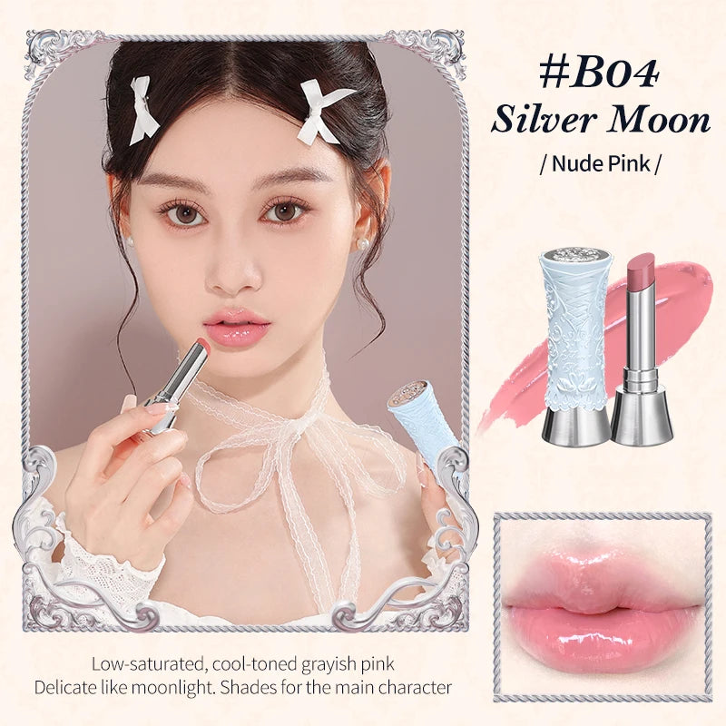 Flower Knows Swan Ballet Series Shine Lipstick B04 Silver Moon CHINA