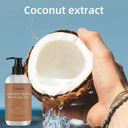 Catindra Body Smooths Skin Coconut Massage Oil Replenish Collagen Skin Tightening Moisturizing Firming Body Cleansing Essence