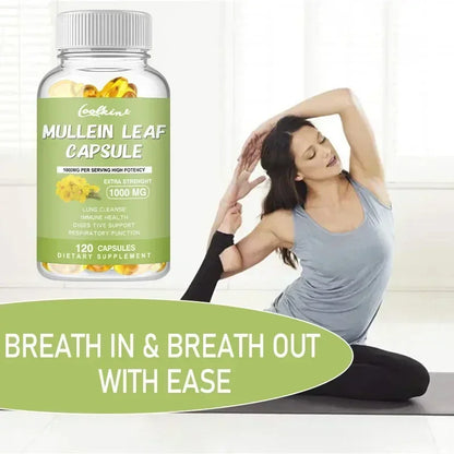 Mullein Leaf - Clear Lungs and Detoxify, Breathe Healthily, Relieve Headaches Supplement