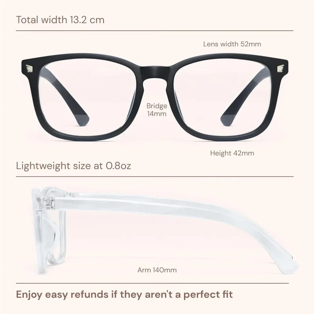 Stylish Blue Light Glasses for Woman - Computer Glasses 99% Blue Light Blocking - Lightweight TR90 Frames - 3 pack Badiee Stylez