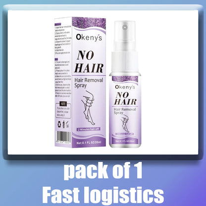 Permanent, painless hair removal spray, axila, legs, arms, hair remover, hair growth inhibitor, nutritious repair, body care 1PC