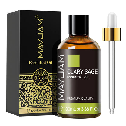 MAYJAM 1PCS 100ML Essential Oil with Dropper Sandalwood Lavender Eucalyptus Vanilla Aroma Oil For Humidifier Scent Candle Burner - Badiee Stylez
