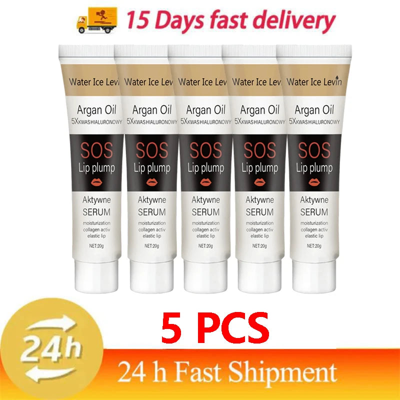 Lip Plumper Serum Extreme Volume Lip Enhancer Liquid Oil Moisturizing Reduce Fine Lines Lip Plumper Gloss Sexy Beauty Makeup 5pcs