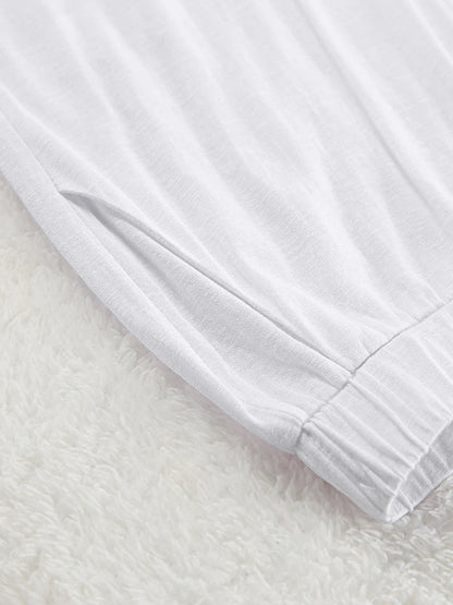 Marthaqiqi New Summer Female Nightgowns Suit Sexy Tank Tops Pajamas Sleeveless Sleepwear Pants Casual Ladies Nightie 2 Piece Set
