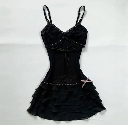 Y2k Clothes White Mini Dress Woman Clothing Gothic Dress Harajuku Party Dresses Graphic Rock Punk Goth Emo Short Women's Summer Orange