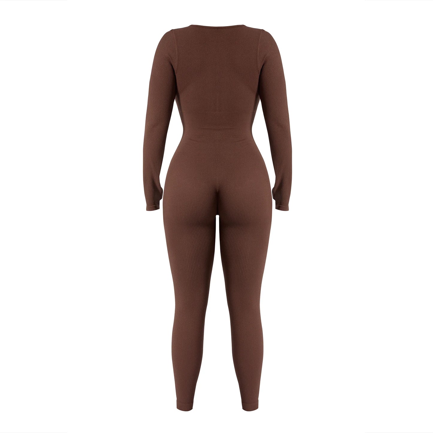 Long Sleeve Jumpsuit Women Bodycon One-piece Outfit Jumpsuit Square Neck Casual Streetwear Rompers Overalls playsuits Bodysuit Badiee Stylez