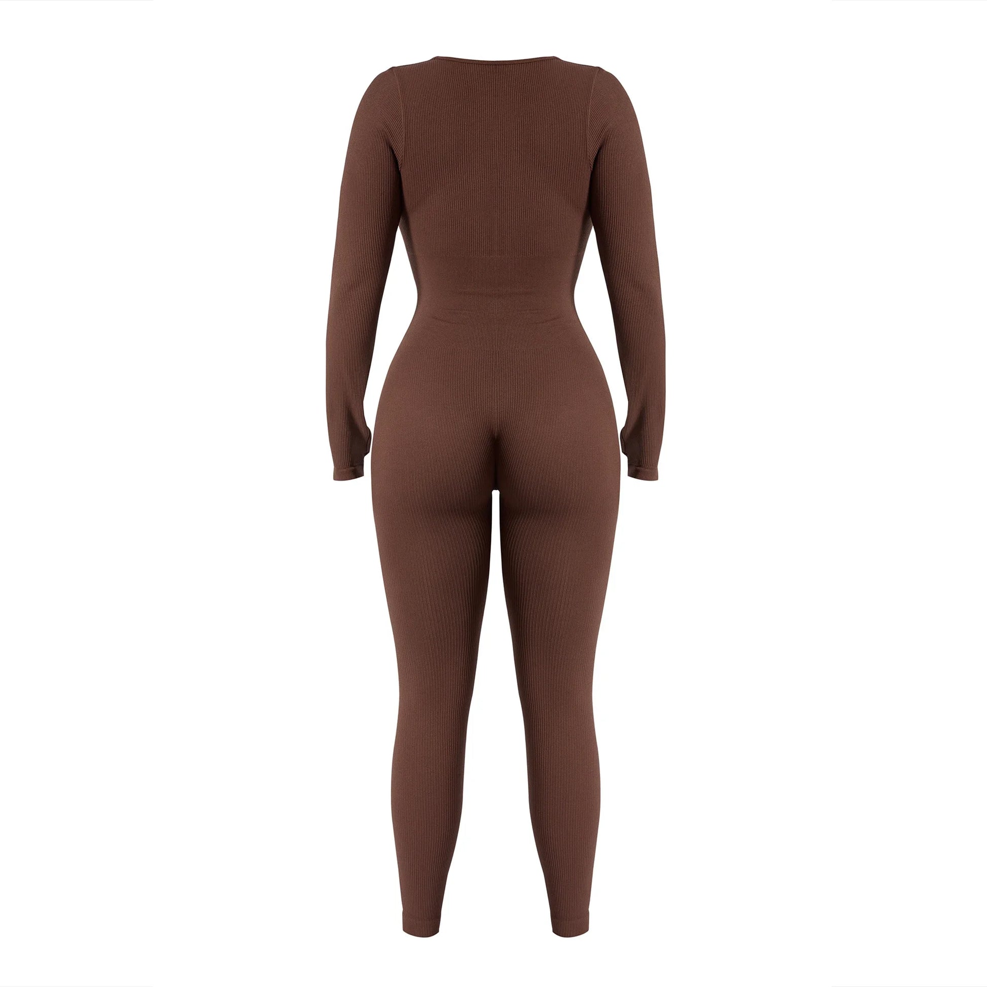 Long Sleeve Jumpsuit Women Bodycon One-piece Outfit Jumpsuit Square Neck Casual Streetwear Rompers Overalls playsuits Bodysuit Badiee Stylez
