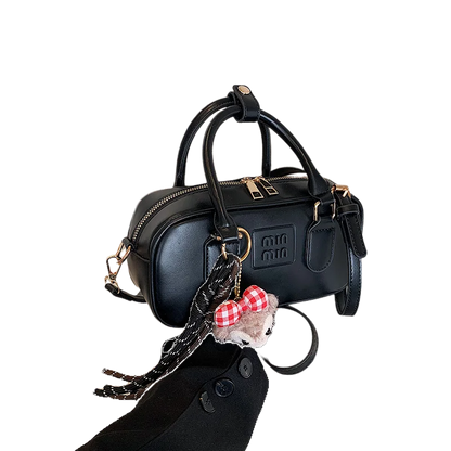 Luxury high-end designer portable bowling bag female 2025 new autumn and winter fashion all-match messenger bag small square bag