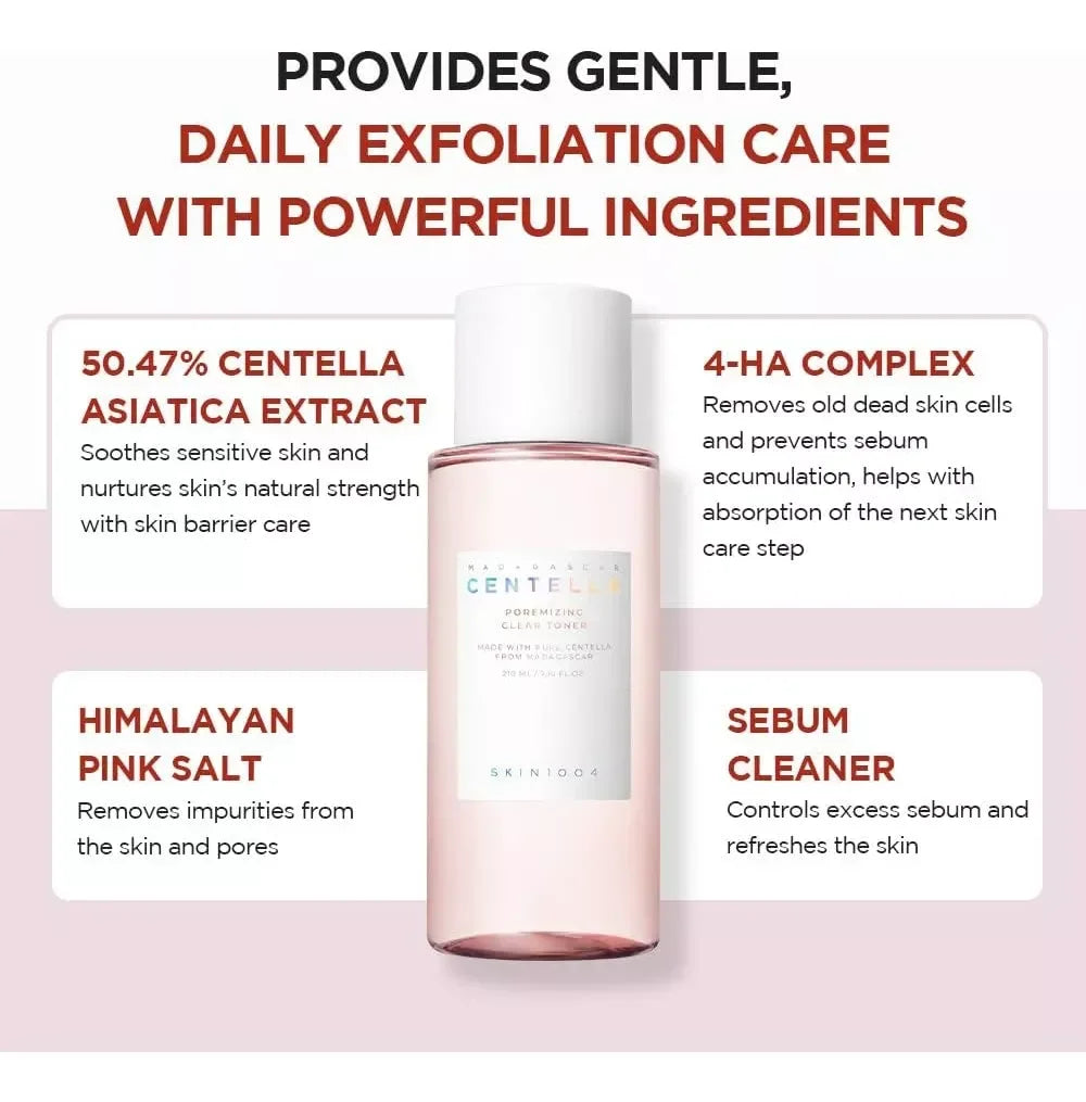 Skin1004 Centella Asiatica Skin Care Korean Set Moisturizing Toner Essence Sunscreen Cleanser Makeup Remover Oil Essence
