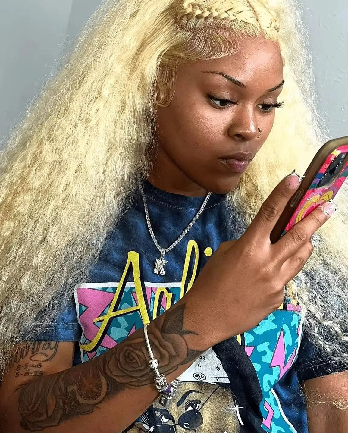 Deep Wave 13x6 HD Lace Frontal Human Hair Wig 30 40 Inch Curly 613 Honey Blonde Water Wave 13x4 Lace Front Wigs For Women 250% Badiee Stylez