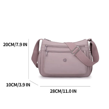 Just Hold A Lot Waterproof Nylon Shoulder Crossbody Bags for Women Messenger Travel Daily Use Bags Suitable for Mothers Shopping