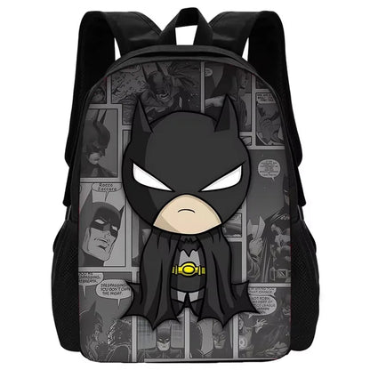 Child Superhero Batmans School Backpack with Lunch Bags ,Pencil Bags ,School Bags for Boys Girls Best Gift XHOO1-SB-049-A7
