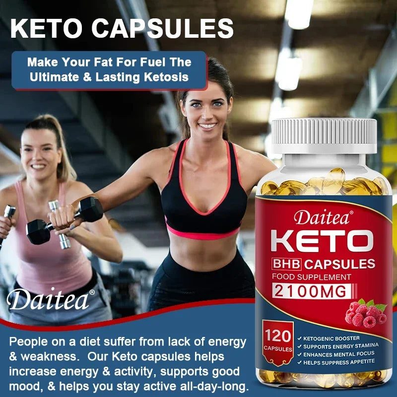 Daitea Fat Burning Weight Loss Keto Softgels - Helps with better body calorie breakdown, weight management and health
