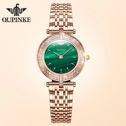OUPINKE 3191 Luxury Elegant Womens Watches Automatic Mechanical Watch Waterproof Luminous Bracelet Set Gifts Reloj Promotion