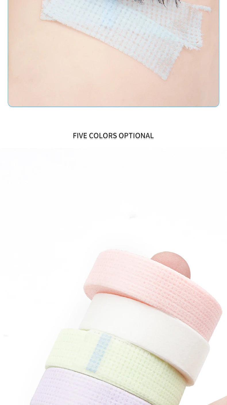 10 Rolls Eyelash Tape For Lash Extension Breathable Non-woven Tape Under Eye Pads Adhesive Eye Stickers Makeup Tools Eye Patches