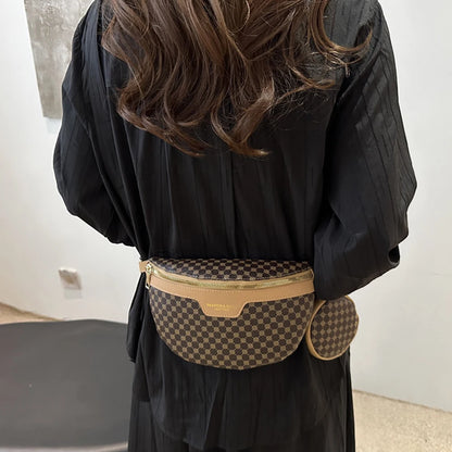 New fashion trend waist bag, casual fashion chest bag, casual retro shoulder bag, Korean version crossbody bag, women's bag